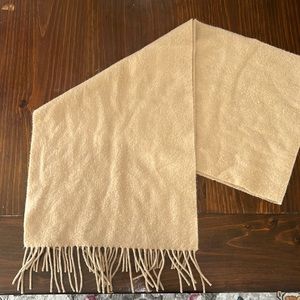 Camel cashmere scarf